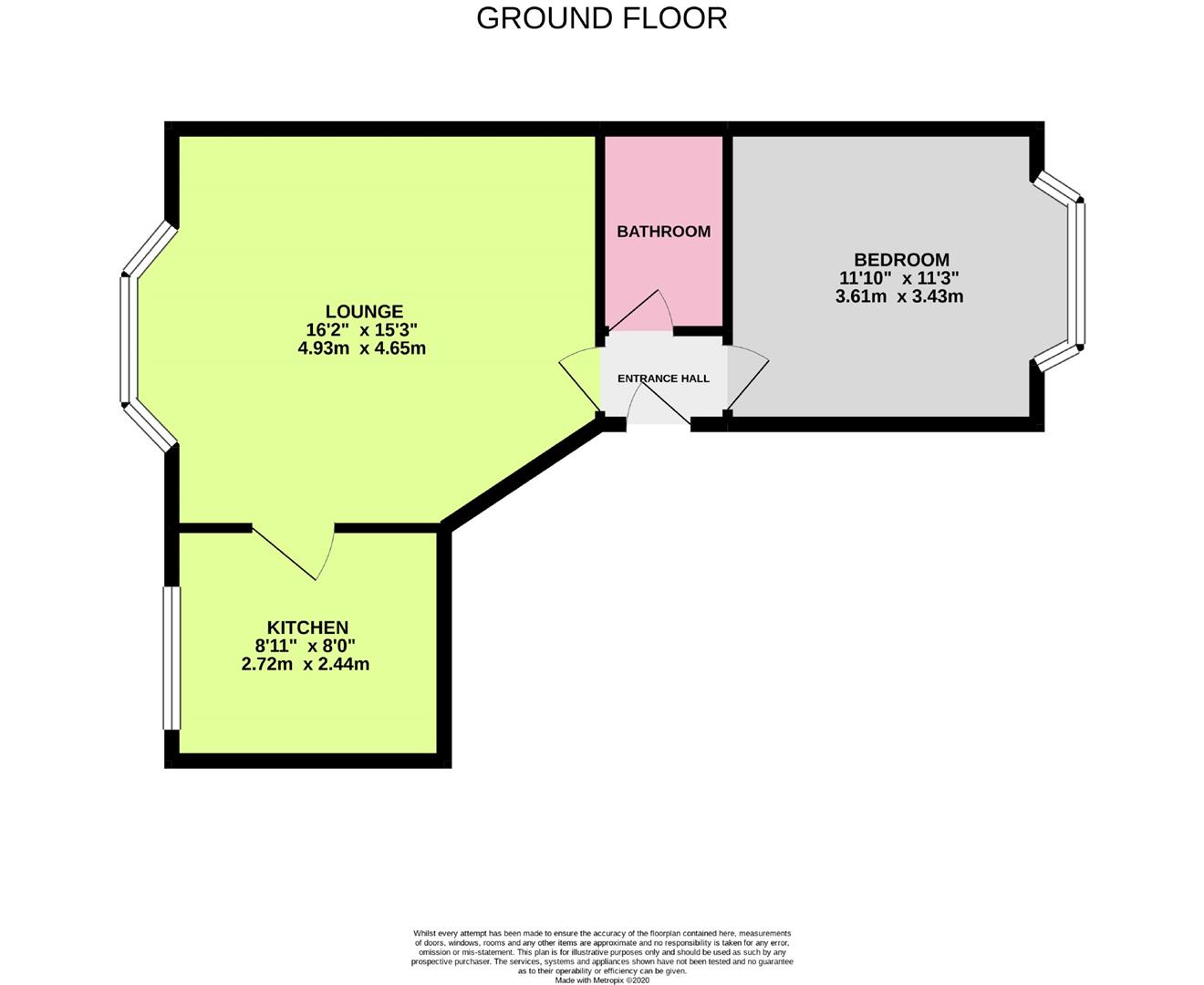 Floor Plan | Flat - Conversion | Oxford Road, Worthing, BN11 | For Sale